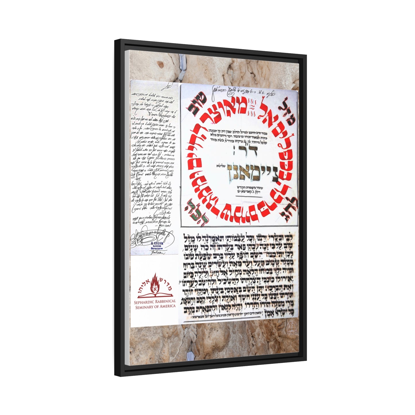Special Blessing Matte Canvas, Black Frame