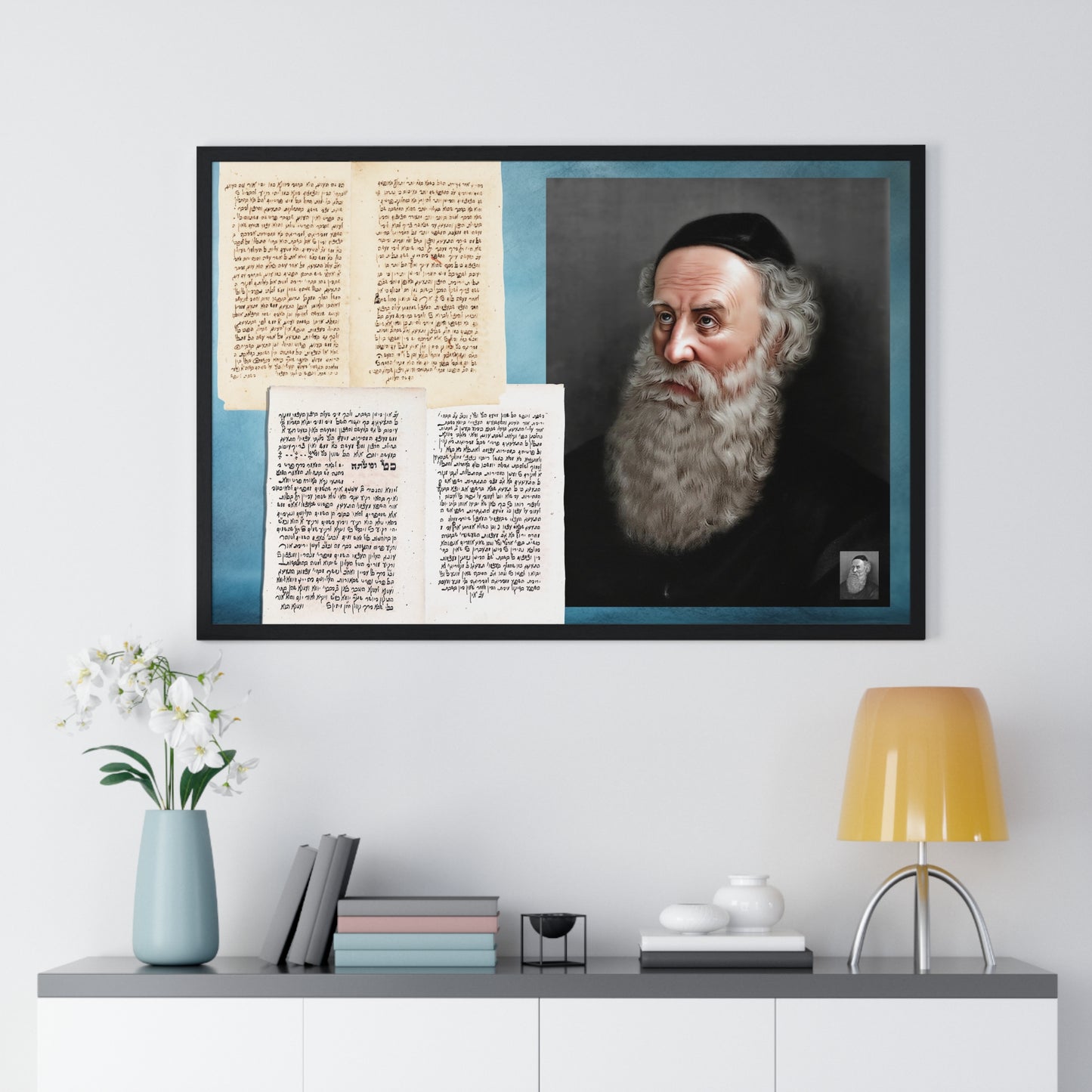 Rare Manuscript of Rabbi Moshe, Son of the Baal HaTanya | Historic Chabad Heritage Print