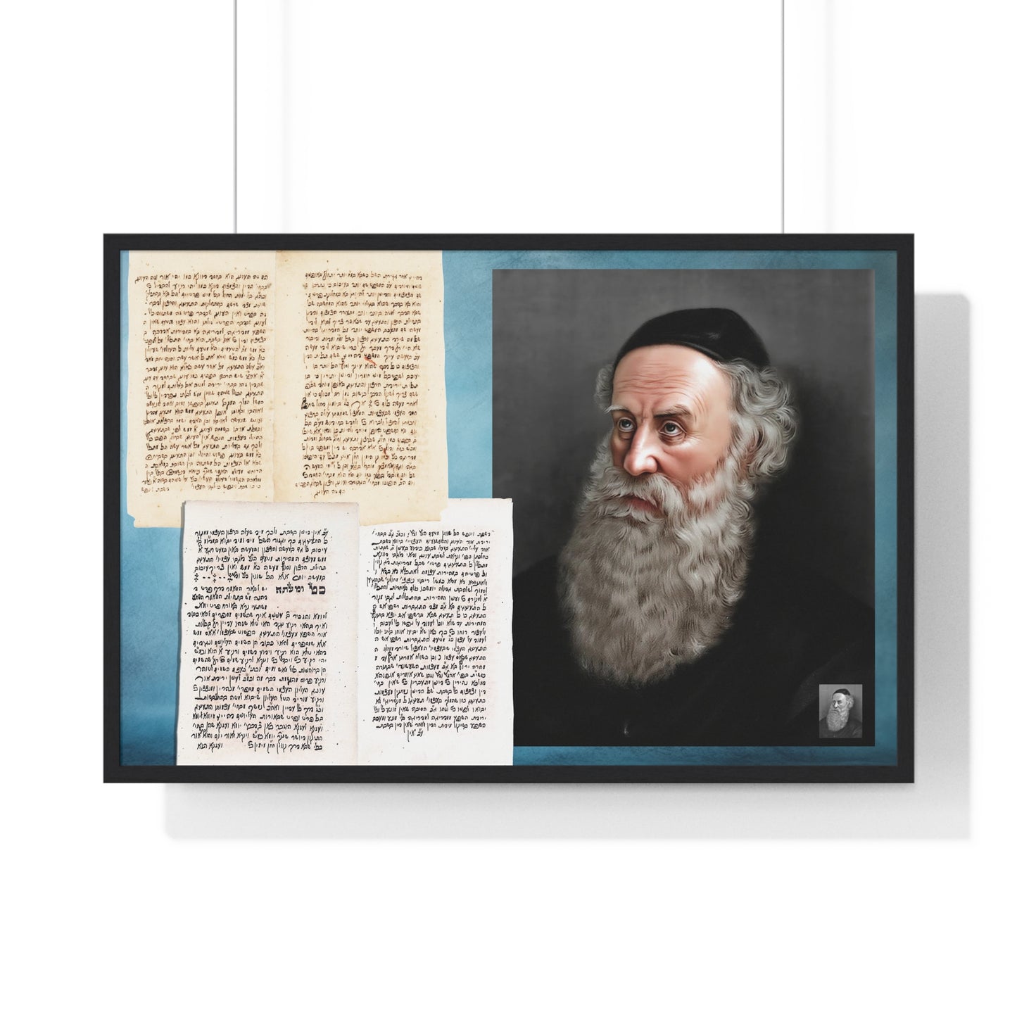 Rare Manuscript of Rabbi Moshe, Son of the Baal HaTanya | Historic Chabad Heritage Print