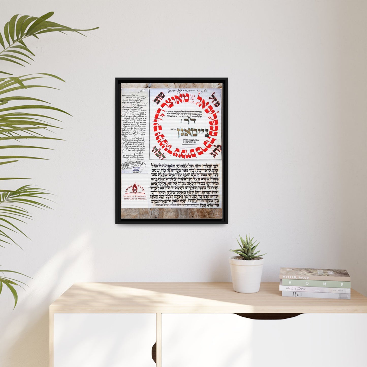 Special Blessing Matte Canvas, Black Frame